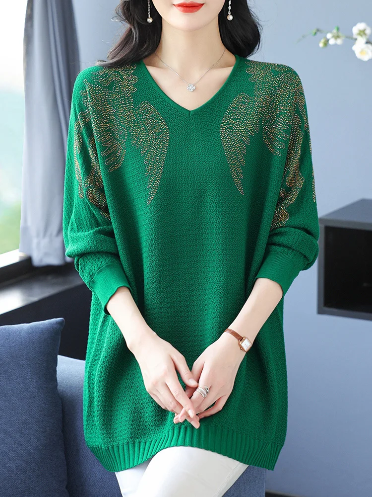 Sweater Women Autumn Causal Women's Clothing Pullover Knitted Dress Print Loose Long Sweaters For Women
Sweater Women Autumn Causal Women's Clothing Pullover Knitted Dress Print Loose Long Sweaters For Women