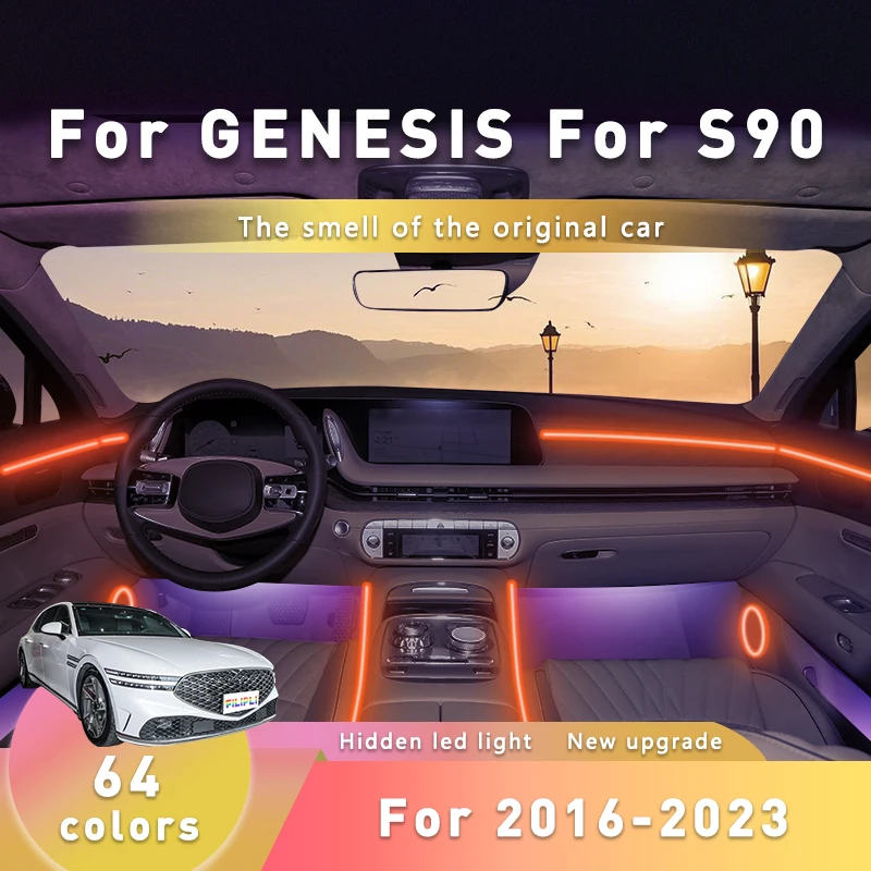 FILIPLI для GENESIS G90 для 2018 Smart Music Динамический RGB-подсветка USB 12 В с питанием от RGB-подсветки и синхронизацией смартфона с автоматическим затемнением
FILIPLI для GENESIS G90 для 2018 Smart Music Динамический RGB-подсветка USB 12 В с питанием от RGB-подсветки и синхронизацией смартфона с автоматическим затемнением