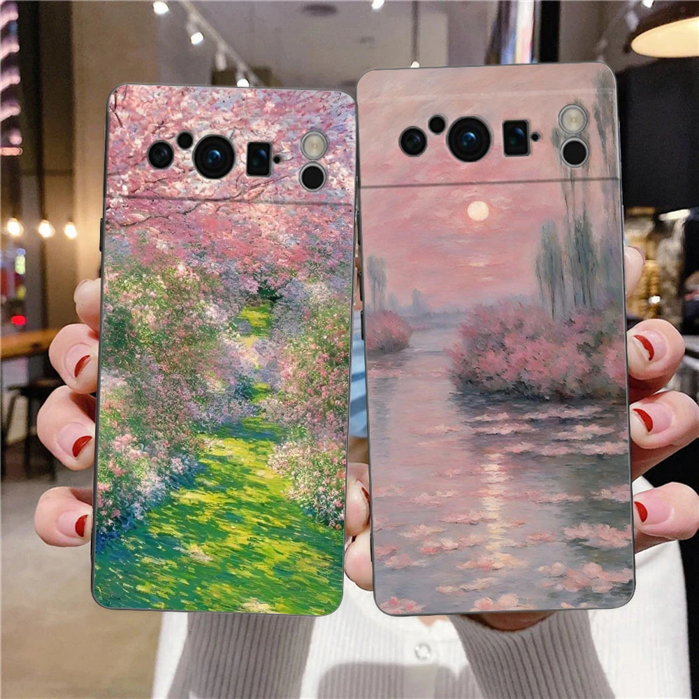 Phone Case For Google Pixel 10 10A 9A 6 7 8 9 Pro XL 8A 7A 6A Black Cover Soft Shell Claude Monet Garden Paint Art
Phone Case For Google Pixel 10 10A 9A 6 7 8 9 Pro XL 8A 7A 6A Black Cover Soft Shell Claude Monet Garden Paint Art