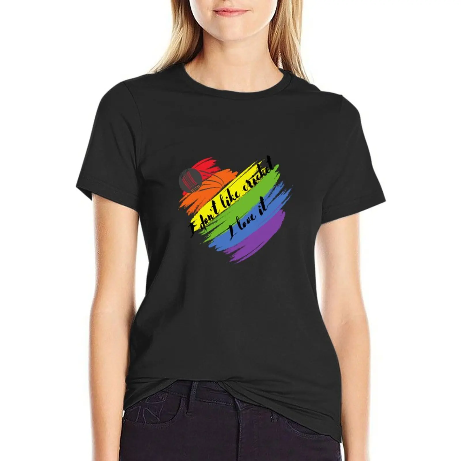 I don't like cricket, I love it, cricket lover, cricket superstars T-Shirt sports fans customizeds clothes for Women
I don't like cricket, I love it, cricket lover, cricket superstars T-Shirt sports fans customizeds clothes for Women