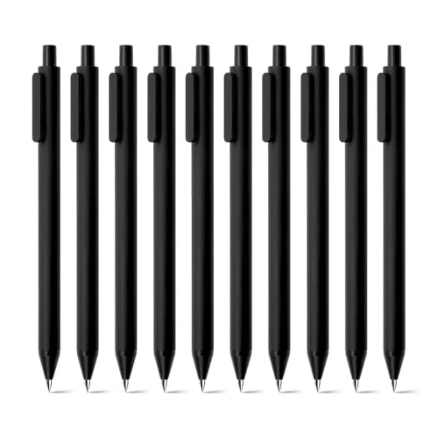 PURE Gel Pens Black Ink 0.7 mm Medium Point, 10 Pieces Set, Original Design, Quick Drying Aesthetic Note Taking Pens Office Sup
PURE Gel Pens Black Ink 0.7 mm Medium Point, 10 Pieces Set, Original Design, Quick Drying Aesthetic Note Taking Pens Office Sup