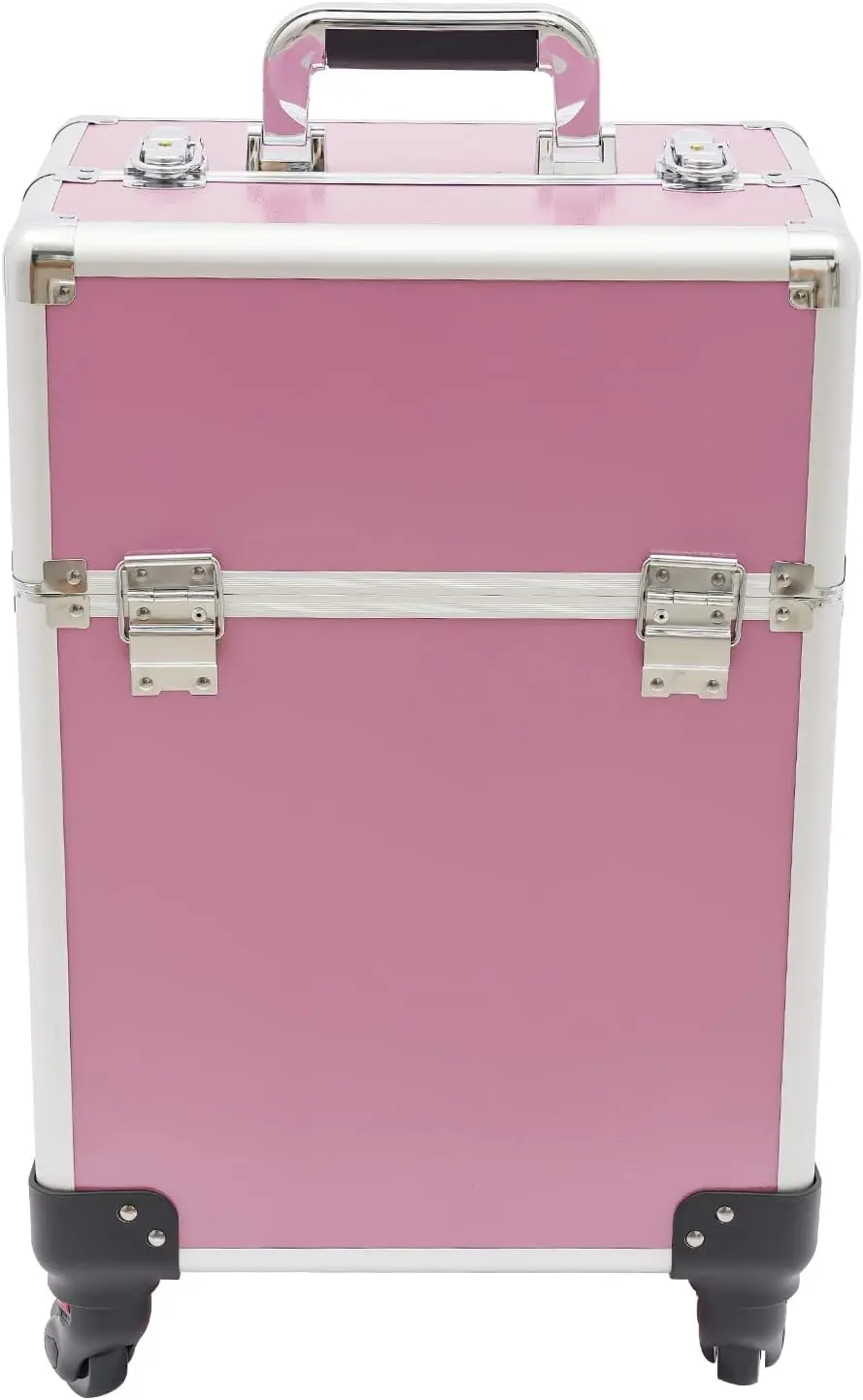 Professional Rolling Makeup Train Case - Aluminum Alloy&Density Board with ABS Veneer, Large Capacity&3-Position Telescopic Rod
Professional Rolling Makeup Train Case - Aluminum Alloy&Density Board with ABS Veneer, Large Capacity&3-Position Telescopic Rod