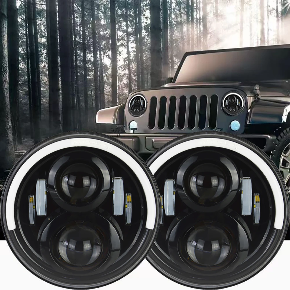 Lantsun J225 LED Head Lamp with LED Ring Aluminum Alloy 7-Inch LED Headlights for Jeep for Wrangler JK07-17, 1-pair
Lantsun J225 LED Head Lamp with LED Ring Aluminum Alloy 7-Inch LED Headlights for Jeep for Wrangler JK07-17, 1-pair