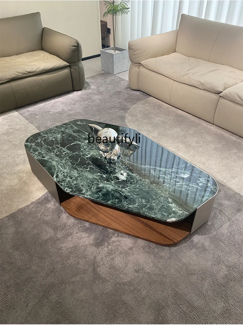Marble coffee table special-shaped Italian minimalist high-end side table combination natural luxury stone coffee table3286
Marble coffee table special-shaped Italian minimalist high-end side table combination natural luxury stone coffee table3286