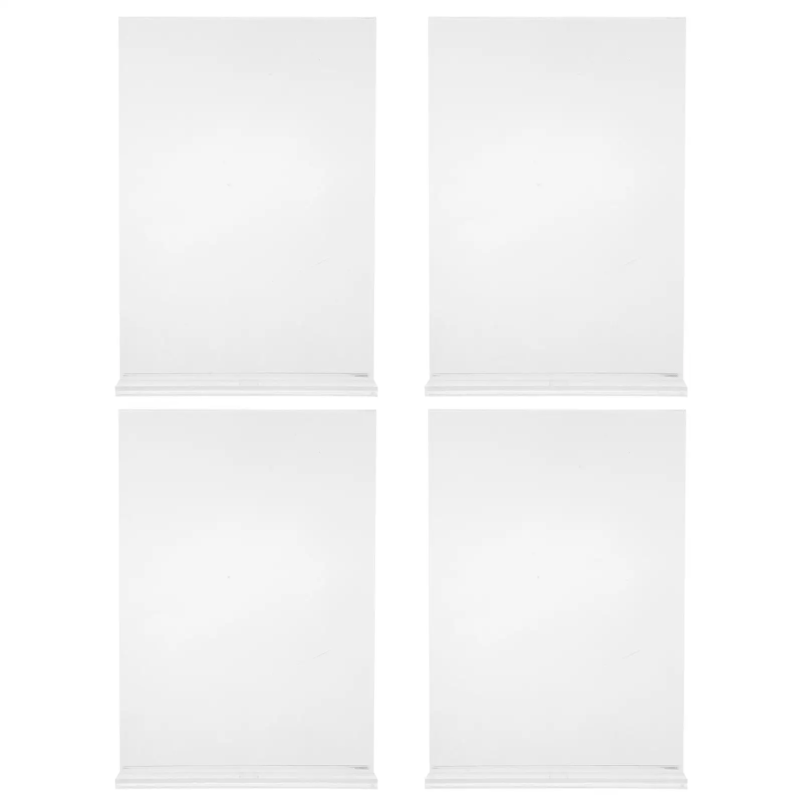 4pcs Acrylic Transparent Sign Poster Board 15x10cm Clear Display Stand Table Sign Holders Menu Price Tag Advertising Stand
4pcs Acrylic Transparent Sign Poster Board 15x10cm Clear Display Stand Table Sign Holders Menu Price Tag Advertising Stand