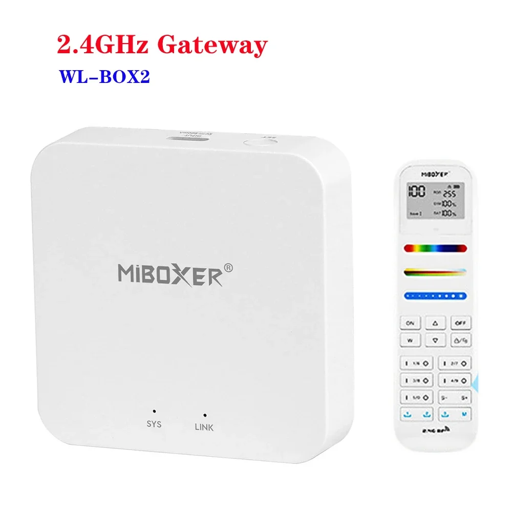 Miboxer WL-Box2 2.4GHz Gateway Wifi controller DC5V compatible with IOS/Andriod system TUYA APP Control
Miboxer WL-Box2 2.4GHz Gateway Wifi controller DC5V compatible with IOS/Andriod system TUYA APP Control
