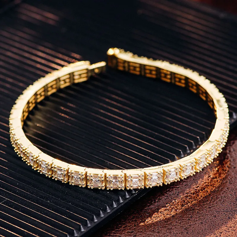 Provence 10K/14K yellow gold bracelet princess square lab diamond tennis bracelets for women men Custom Promise Anniversary Gift
Provence 10K/14K yellow gold bracelet princess square lab diamond tennis bracelets for women men Custom Promise Anniversary Gift