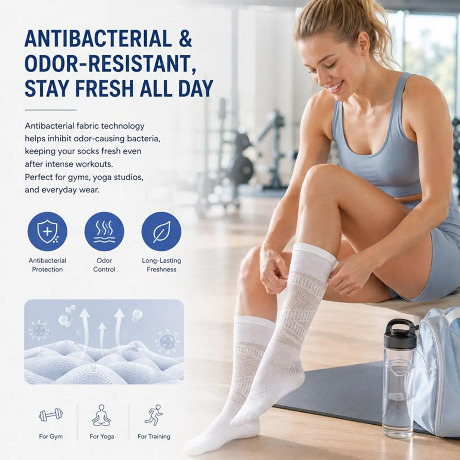 Knee Socks For Women Breathable Circulation Support Sports Knee High Socks For Women For Daily Travel Gym Running Cycling Soccer
Knee Socks For Women Breathable Circulation Support Sports Knee High Socks For Women For Daily Travel Gym Running Cycling Soccer