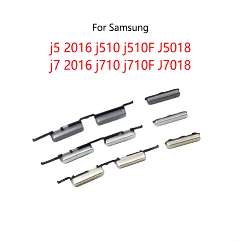 For Samsung Galaxy J5 2016 J510 J510F J5108 J7 2016 J710 J710F J7108 Power Switch Button External Side Volume Mute On / Off Key