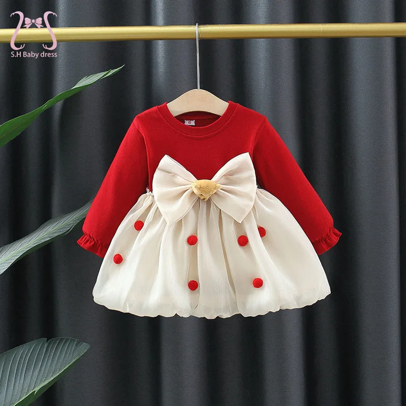 New Baby Girl Red Long Sleeve Dresses Sweet Bowknot Bear Children's Clothes Spring Cotton Toddler Kids Costume 0 To 3 Years Old
New Baby Girl Red Long Sleeve Dresses Sweet Bowknot Bear Children's Clothes Spring Cotton Toddler Kids Costume 0 To 3 Years Old