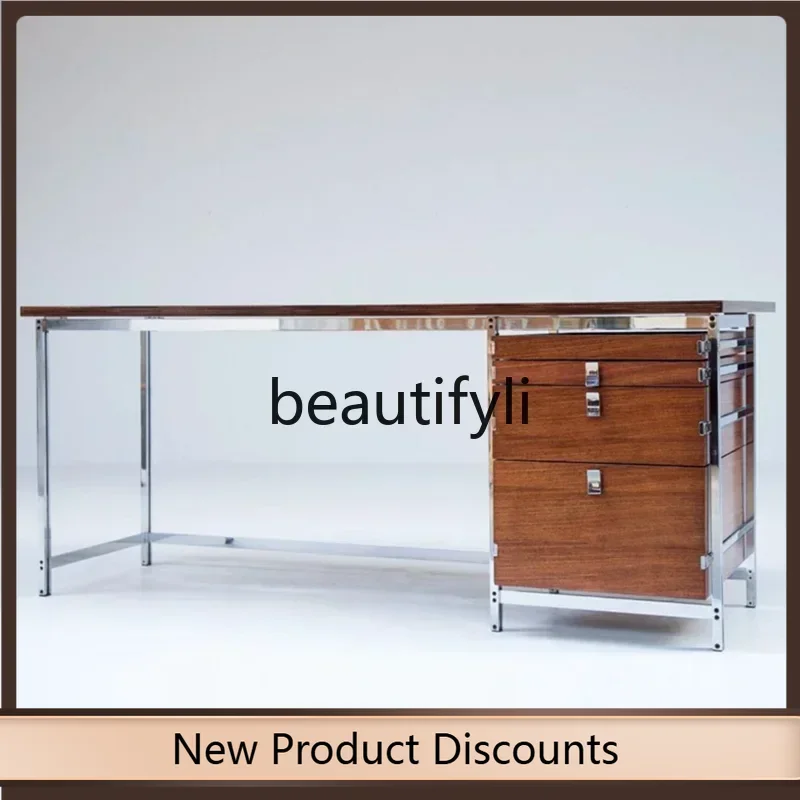 Asmt56 Desk Modern Simple Desk Writing Desk Italian Retro Stainless Steel
Asmt56 Desk Modern Simple Desk Writing Desk Italian Retro Stainless Steel