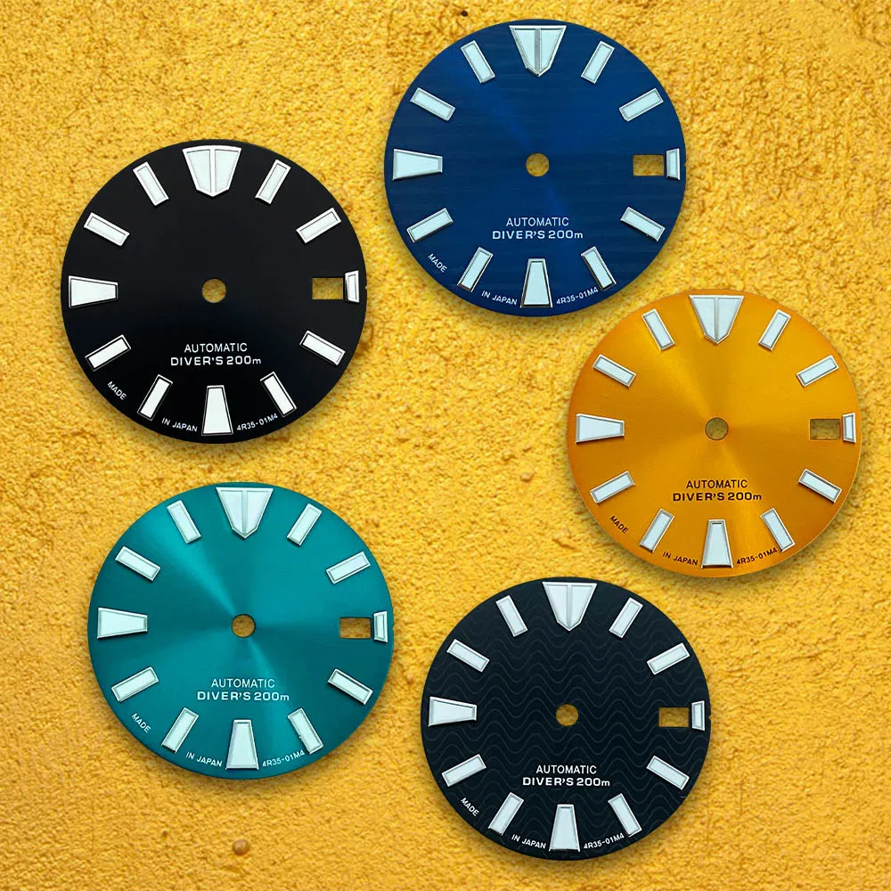 28.5mm S Logo Dial Fit NH35 NH36 Japan Automatic Movement C3 Green Luminous Watch Modification Accessories
28.5mm S Logo Dial Fit NH35 NH36 Japan Automatic Movement C3 Green Luminous Watch Modification Accessories