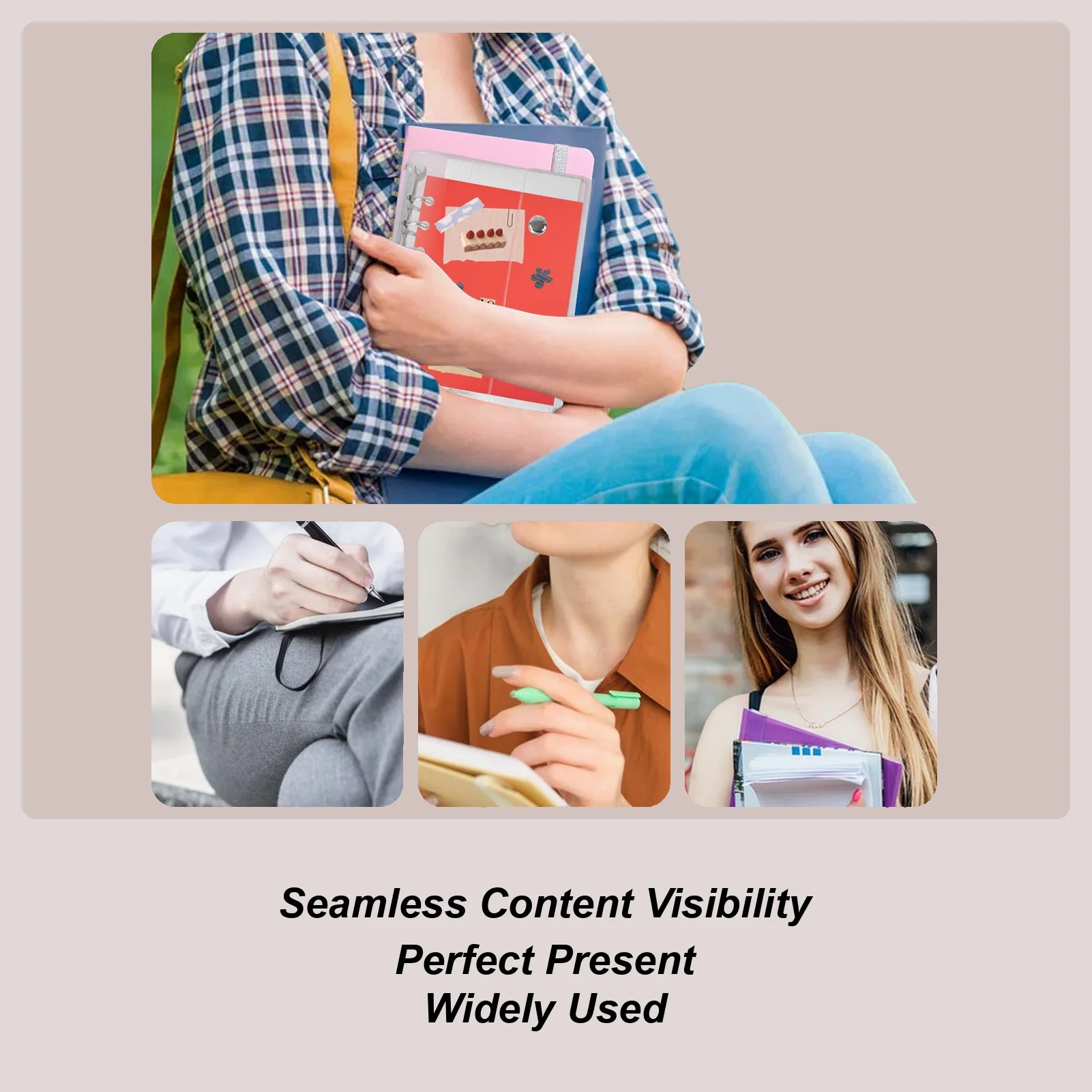 6 Ring Binder Cover A6/A7 6-Ring Clear PVC Notebook Closure Binder Cover Loose Leaf Folder For Document Photo Ticket Expense
6 Ring Binder Cover A6/A7 6-Ring Clear PVC Notebook Closure Binder Cover Loose Leaf Folder For Document Photo Ticket Expense