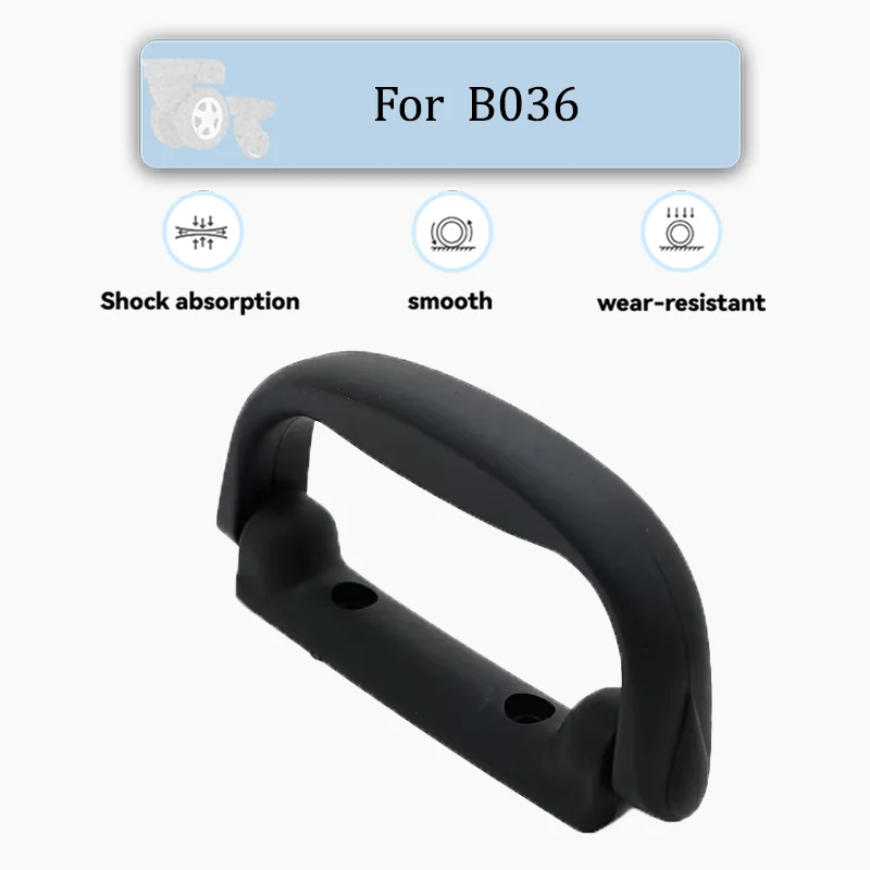 Сменная ручка для багажа B036: удобная, мягкая резиновая рукоятка, предотвращает скольжение, износостойкая и устойчивая к старению.
Сменная ручка для багажа B036: удобная, мягкая резиновая рукоятка, предотвращает скольжение, износостойкая и устойчивая к старению.