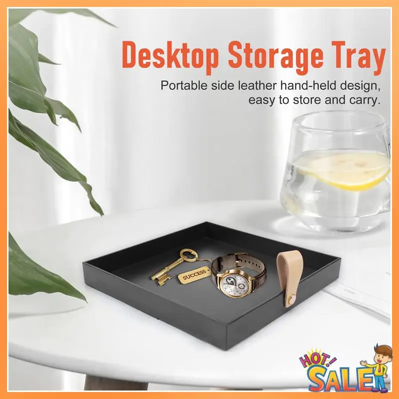 AB68 Creative Square PU Leather Serving Tray Decorative Dish Cosmetics Sundries Desktop Storage Plate With Handle
AB68 Creative Square PU Leather Serving Tray Decorative Dish Cosmetics Sundries Desktop Storage Plate With Handle