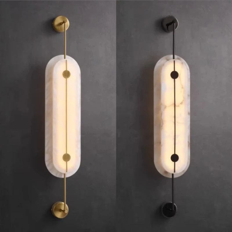 Light luxury new Chinese style marble wall lamp, modern living room background wall, hotel lobby lighting fixtures
Light luxury new Chinese style marble wall lamp, modern living room background wall, hotel lobby lighting fixtures