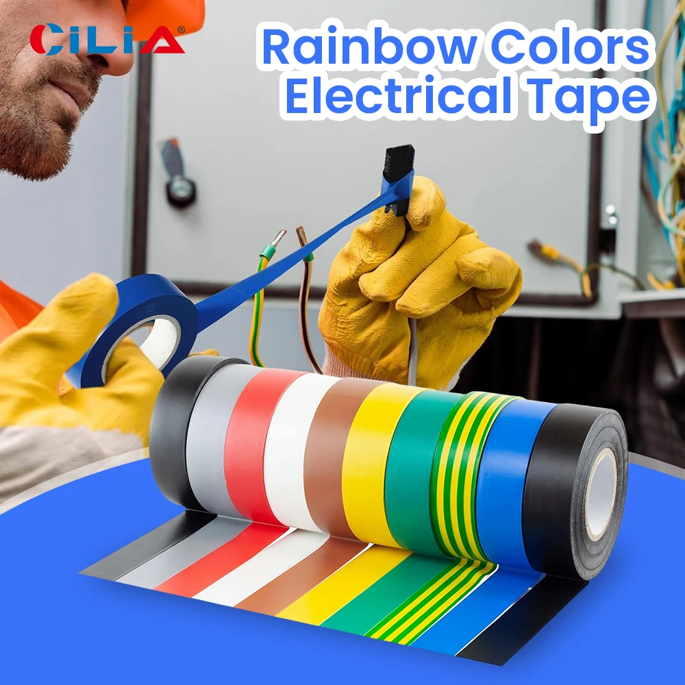 1 piece PVC colored electrical tape is waterproof, flame-retardant, insulated, and environmentally friendly
1 piece PVC colored electrical tape is waterproof, flame-retardant, insulated, and environmentally friendly
