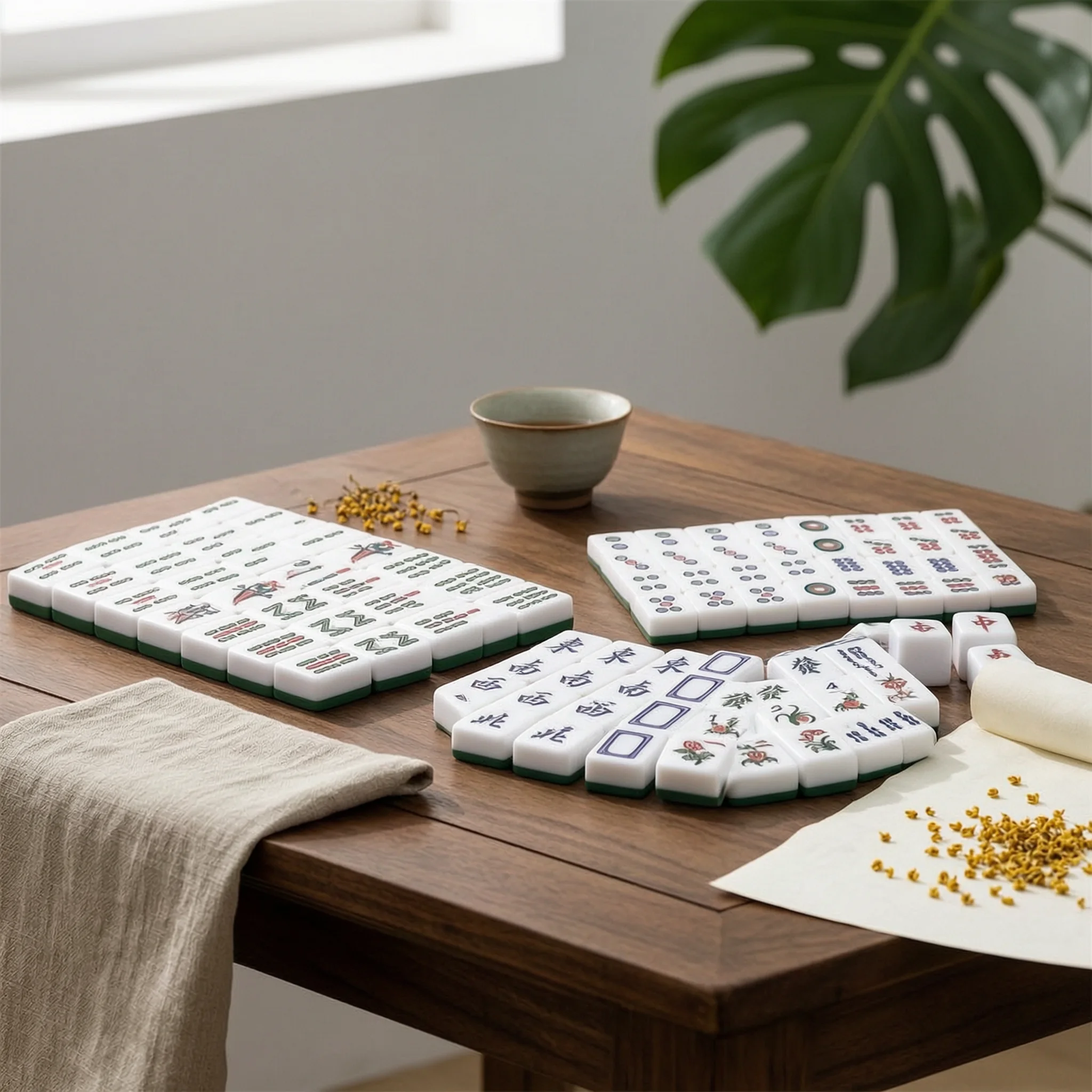 148 Acrylic Mahjong Tiles Easy to Read Printed Faces Table Game Supply for Cantonese HK Pattern Family Gathering
148 Acrylic Mahjong Tiles Easy to Read Printed Faces Table Game Supply for Cantonese HK Pattern Family Gathering