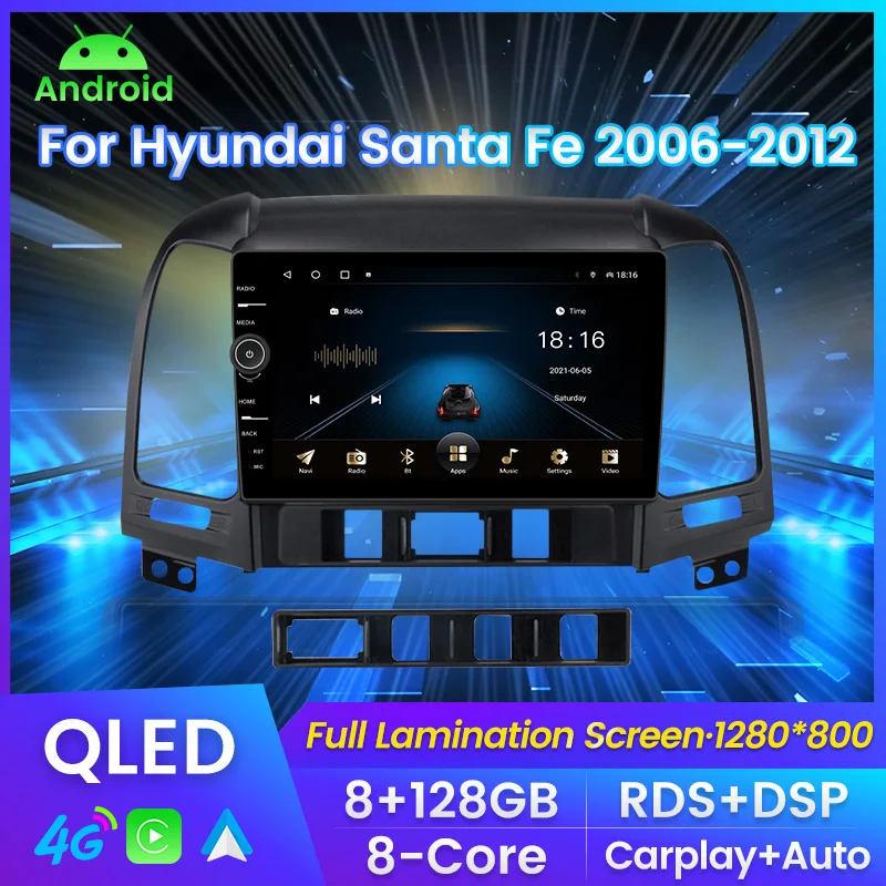 QLED экран с ручкой Автомагнитола For Хендай Санта Фе 2 For Hyundai Santa Fe 2 2006 - 2012 мультимедийный плеер навигация GPS Автомобильная интеллектуальная система Carplay Android авто до 8 ядер 8 + 128G
QLED экран с ручкой Автомагнитола For Хендай Санта Фе 2 For Hyundai Santa Fe 2 2006 - 2012 мультимедийный плеер навигация GPS Автомобильная интеллектуальная система Carplay Android авто до 8 ядер 8 + 128G