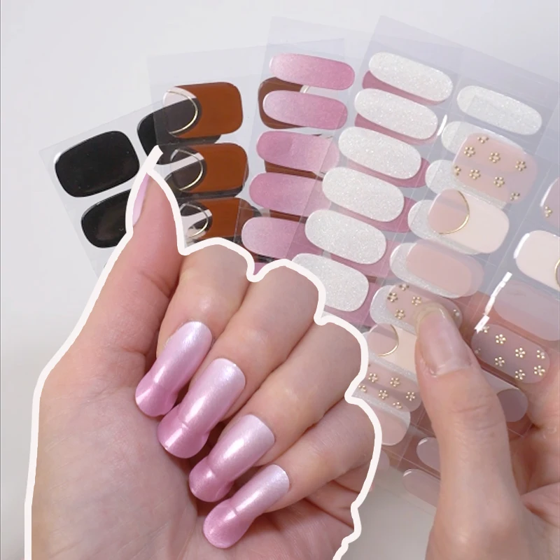 16/22strips DIY Gel Nail Stickers Cured-free Long-Lasting Solid Color Nail Strips Patch Slider Sticker Full Cover Decal Nail
16/22strips DIY Gel Nail Stickers Cured-free Long-Lasting Solid Color Nail Strips Patch Slider Sticker Full Cover Decal Nail