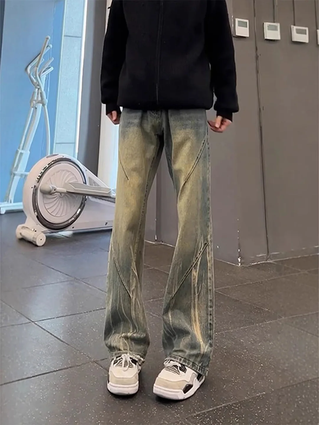 adient Dyed Bent Knife Jeans Men's Spring Waed Vintage Workwear American Straight Leg Micro Flared Blue Jeans
adient Dyed Bent Knife Jeans Men's Spring Waed Vintage Workwear American Straight Leg Micro Flared Blue Jeans