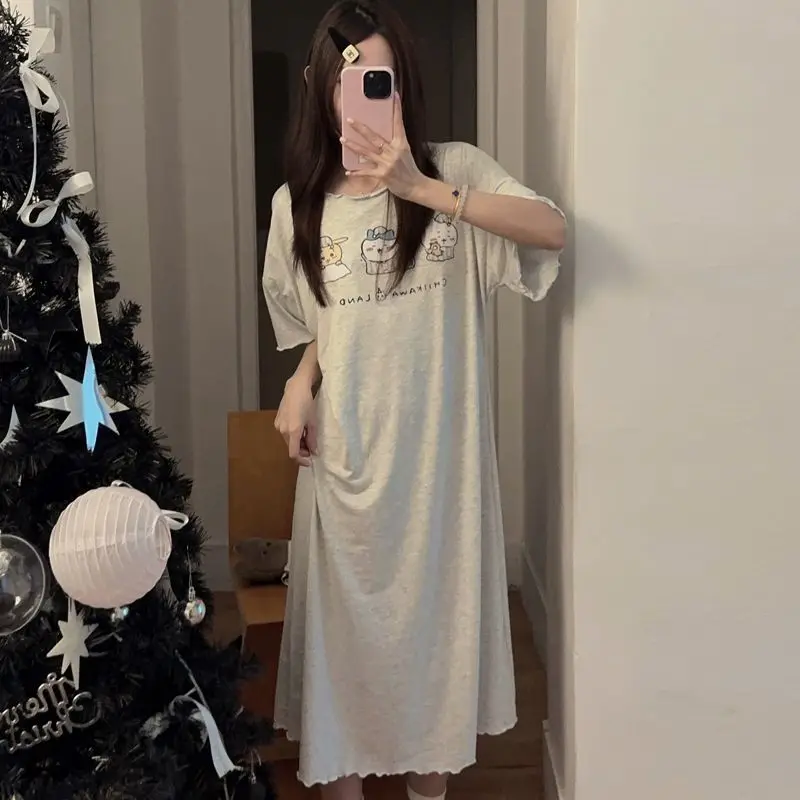 New Kawaii Chiikawa Cute Cartoon Anime Summer Dress Modal Built in Bra Loose Sweet Women Breathable Home Portable Holiday Toys
New Kawaii Chiikawa Cute Cartoon Anime Summer Dress Modal Built in Bra Loose Sweet Women Breathable Home Portable Holiday Toys
