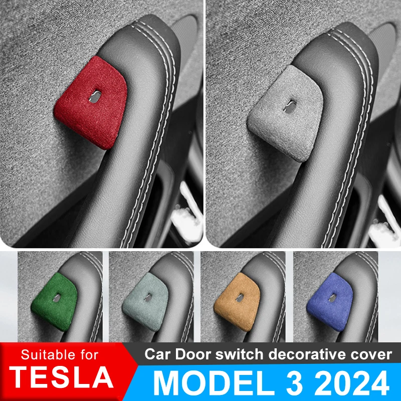 Кнопка переключателя двери автомобиля Tesla Model 3 Highland 3 декоративная крышка интерьер автомобиля замшевая кожаная наклейка модифицированные аксессуары
Кнопка переключателя двери автомобиля Tesla Model 3 Highland 3 декоративная крышка интерьер автомобиля замшевая кожаная наклейка модифицированные аксессуары