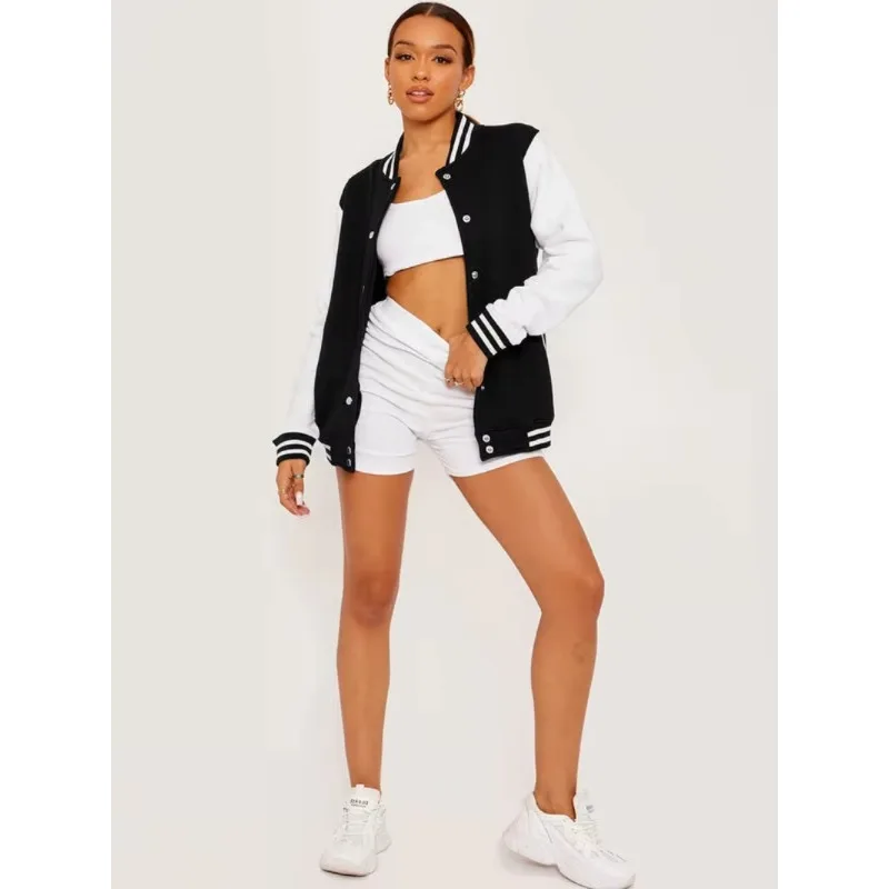 Black Grey White Solid Jacket Loose Oversize S-5XL Clothes Ladies Baseball Uniform Street Jacket Warm Fleece Soft Jacket
Black Grey White Solid Jacket Loose Oversize S-5XL Clothes Ladies Baseball Uniform Street Jacket Warm Fleece Soft Jacket
