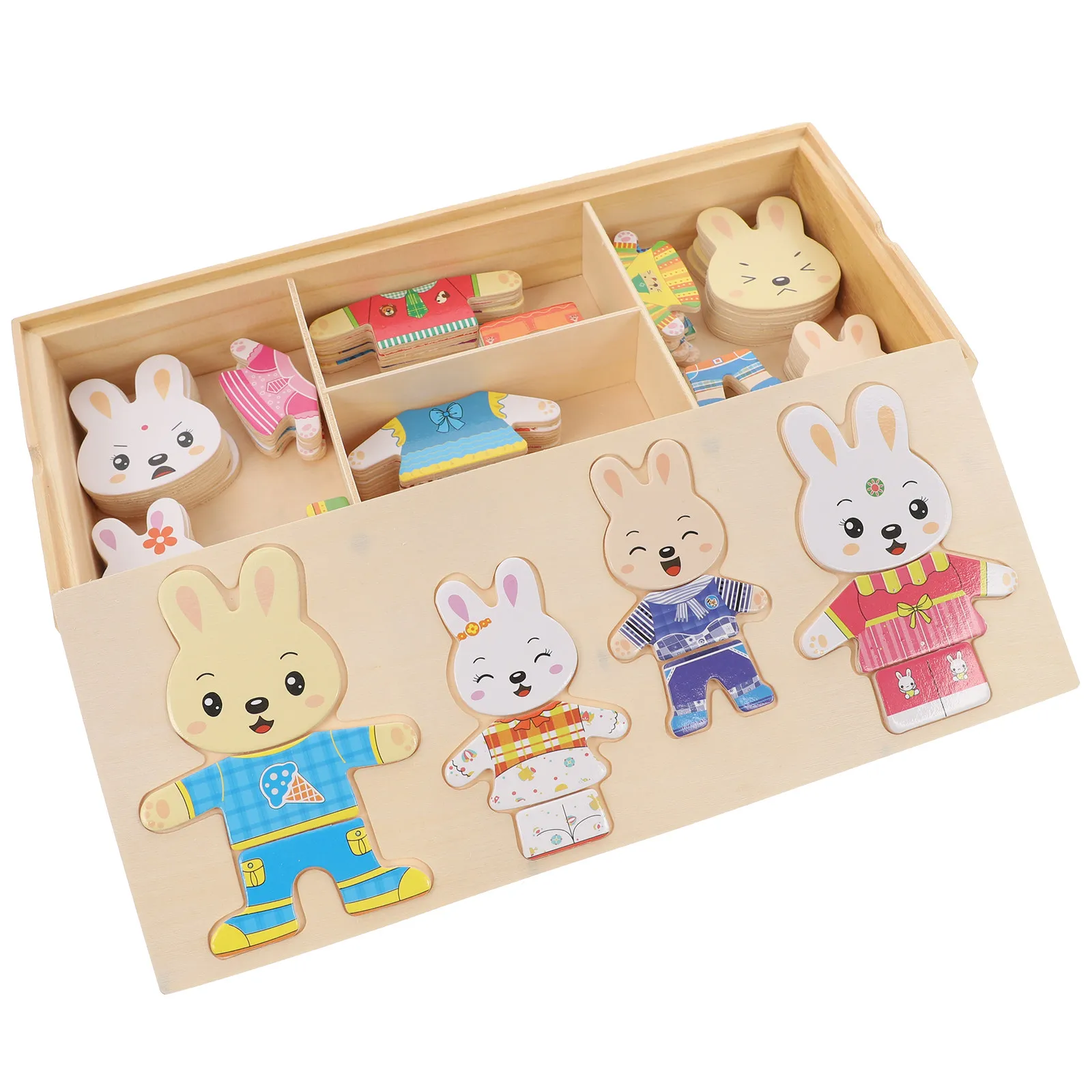 Animal Change Clothing Puzzle Children's Puzzles Early Education Toys Cartoon Chunky Wood
Animal Change Clothing Puzzle Children's Puzzles Early Education Toys Cartoon Chunky Wood