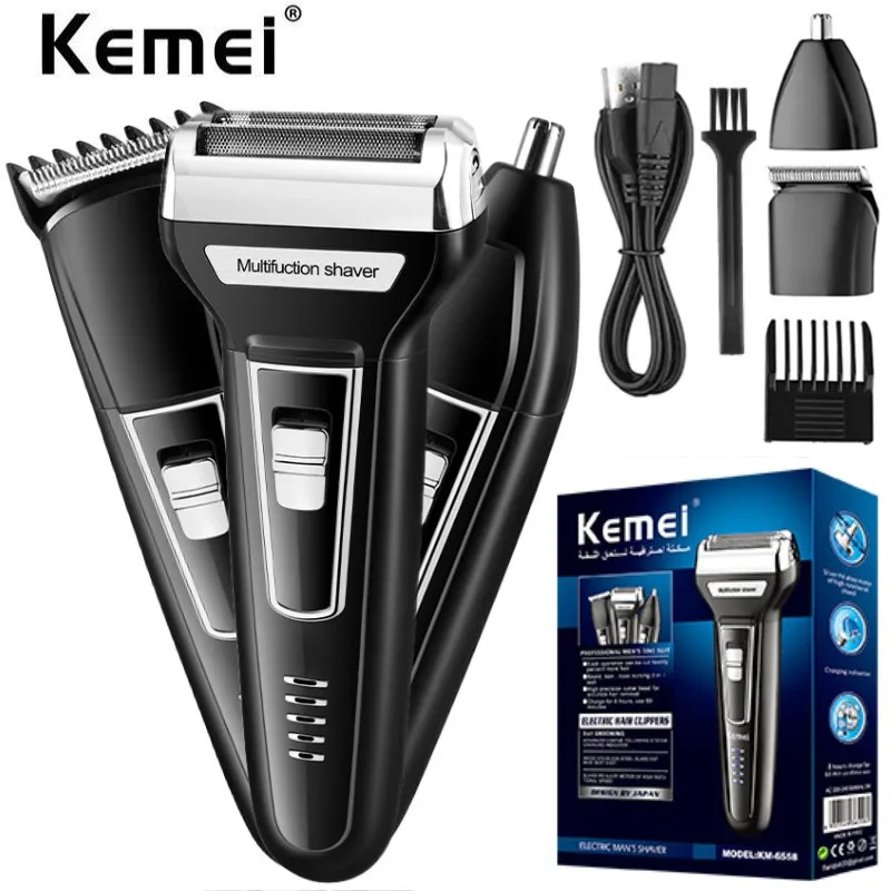 3In1 kit Electric Shaver Beard Trimmer Shaving Machine For Men Shaver Rechargeable Electric Razor Nose Hair Trimmer For Men
3In1 kit Electric Shaver Beard Trimmer Shaving Machine For Men Shaver Rechargeable Electric Razor Nose Hair Trimmer For Men