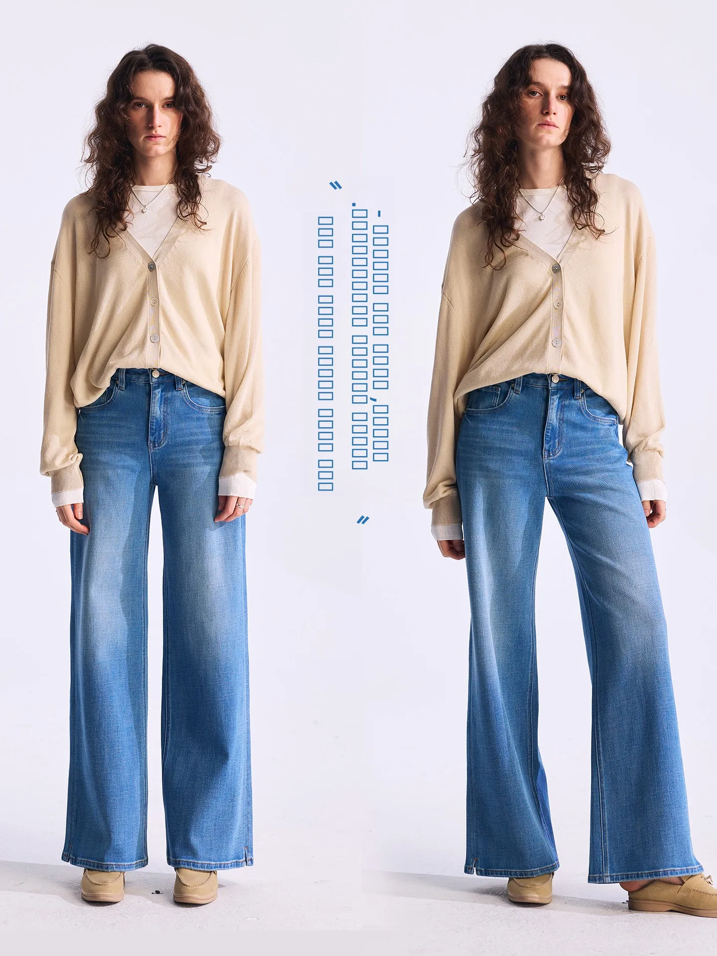 Deep Blue High Waist Loose Fit Straight Leg Jeans Women's Spring 2026 New Style Casual Cotton Denim High Waist Wide Leg
Deep Blue High Waist Loose Fit Straight Leg Jeans Women's Spring 2026 New Style Casual Cotton Denim High Waist Wide Leg
