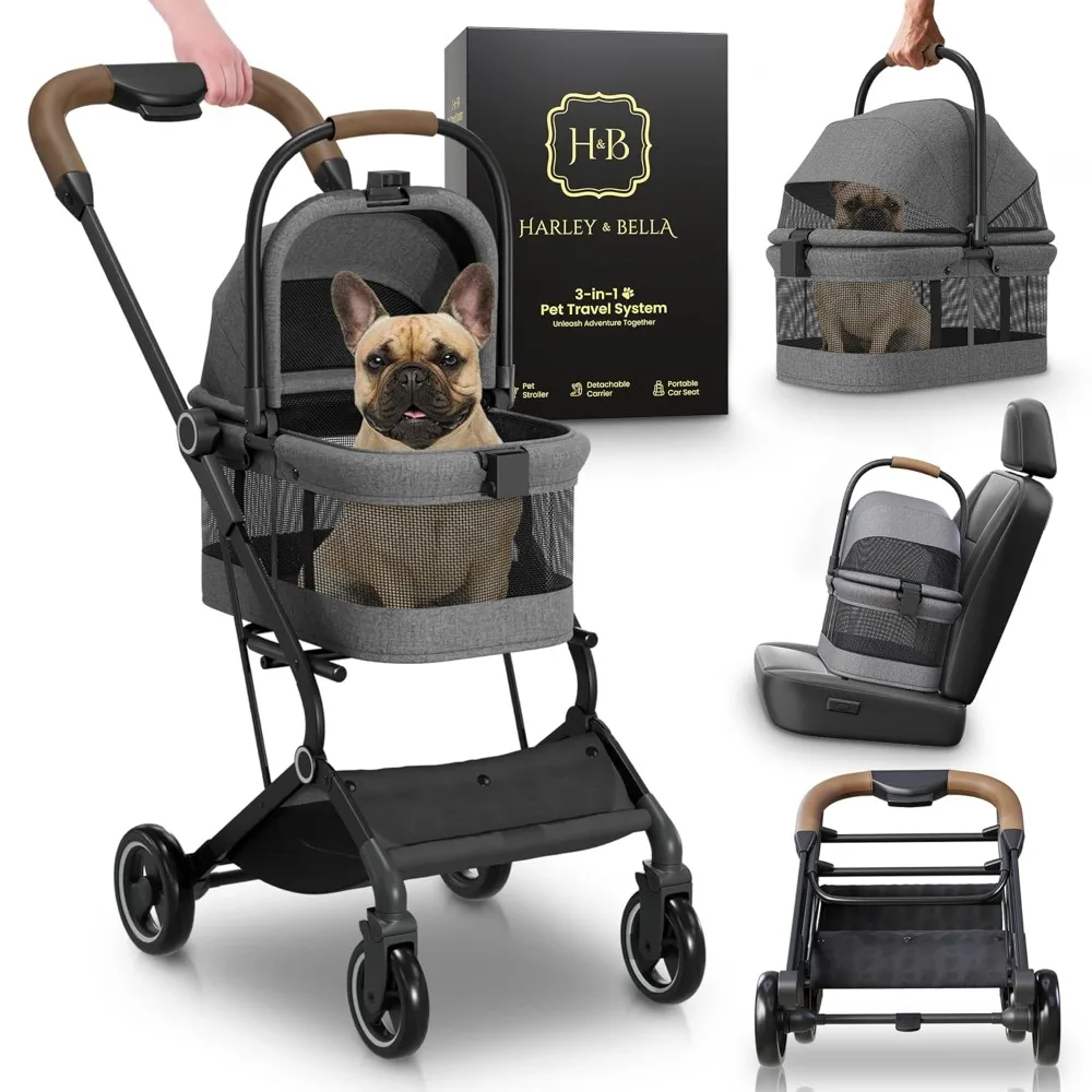 Dog Stroller -3 in 1 Pet Stroller. Detachable Cat Carrier. . 360° Swivel Front Wheels. Rear Brake. Storage Basket.
Dog Stroller -3 in 1 Pet Stroller. Detachable Cat Carrier. . 360° Swivel Front Wheels. Rear Brake. Storage Basket.