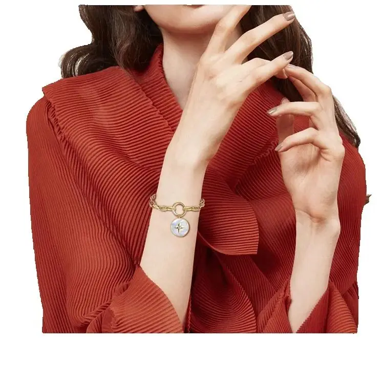 WT-B570 Natural Round Pearl Shell Thick Chain Bracelet, Europe and the United States cross border hot style, personality
WT-B570 Natural Round Pearl Shell Thick Chain Bracelet, Europe and the United States cross border hot style, personality