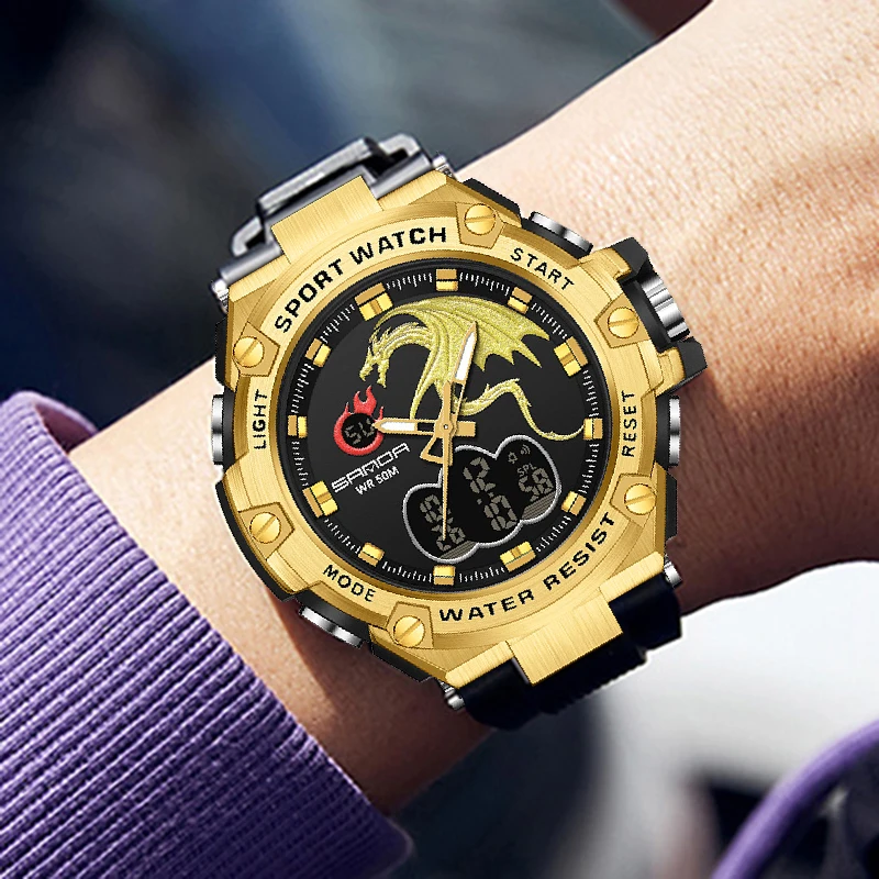 New brand SANDA 739 fashion watch men's LED digital watch G outdoor professional waterproof military sports watch relojes hombre
New brand SANDA 739 fashion watch men's LED digital watch G outdoor professional waterproof military sports watch relojes hombre