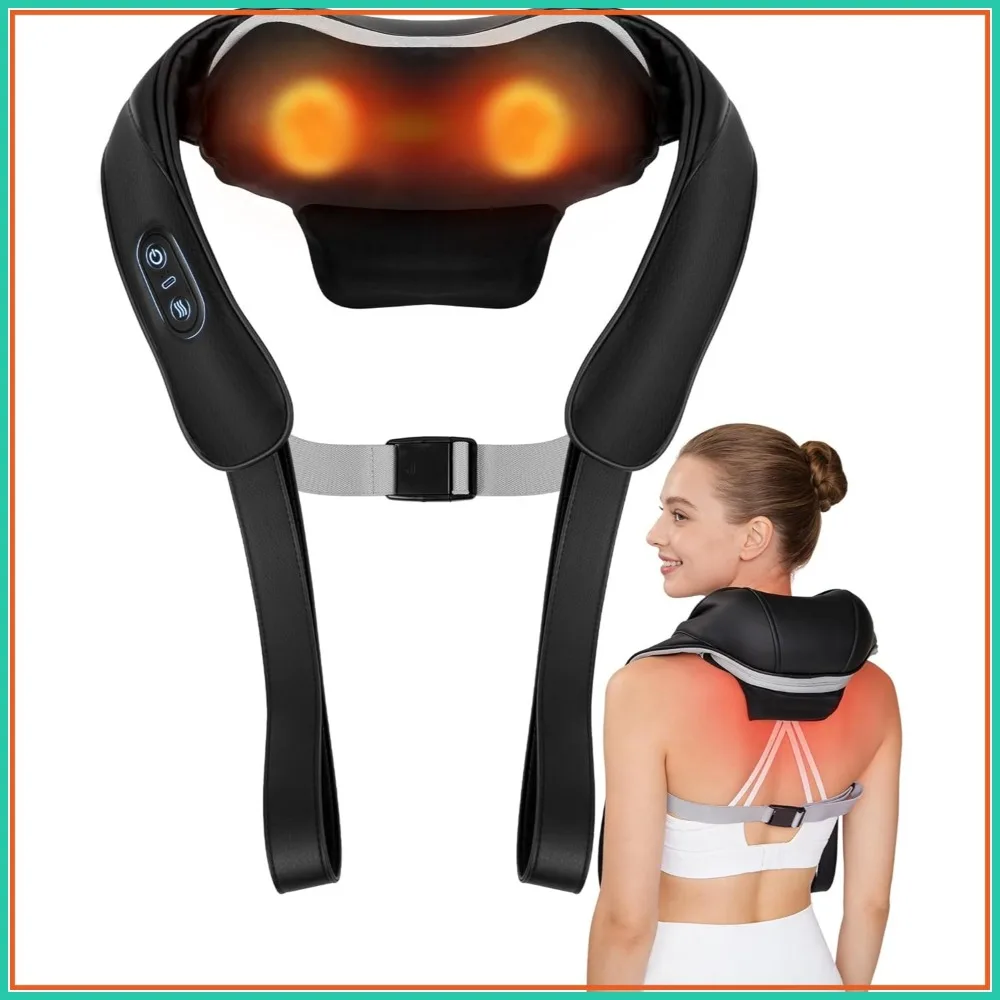 Cordless Neck Massager with Heat: Shiatsu Back Shoulder Massage for Pain Relief, Deep Tissue 4D Kneading, Muscle Therapy
Cordless Neck Massager with Heat: Shiatsu Back Shoulder Massage for Pain Relief, Deep Tissue 4D Kneading, Muscle Therapy