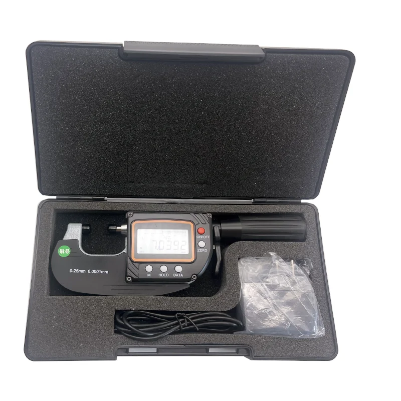 Digital Micrometer 0-25mm 0.0001mm High Accuracy Outside Micrometer Measuring Tools for Measuring Thin Film
Digital Micrometer 0-25mm 0.0001mm High Accuracy Outside Micrometer Measuring Tools for Measuring Thin Film