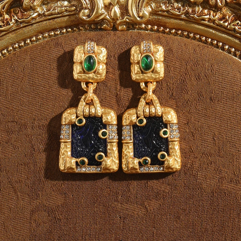 Square Pendant Vintage Glass Blue And Green Drop Earrings Antique Gold Plated Women 2026 Luxury Brand Birthday Charm Jewelry New
Square Pendant Vintage Glass Blue And Green Drop Earrings Antique Gold Plated Women 2026 Luxury Brand Birthday Charm Jewelry New