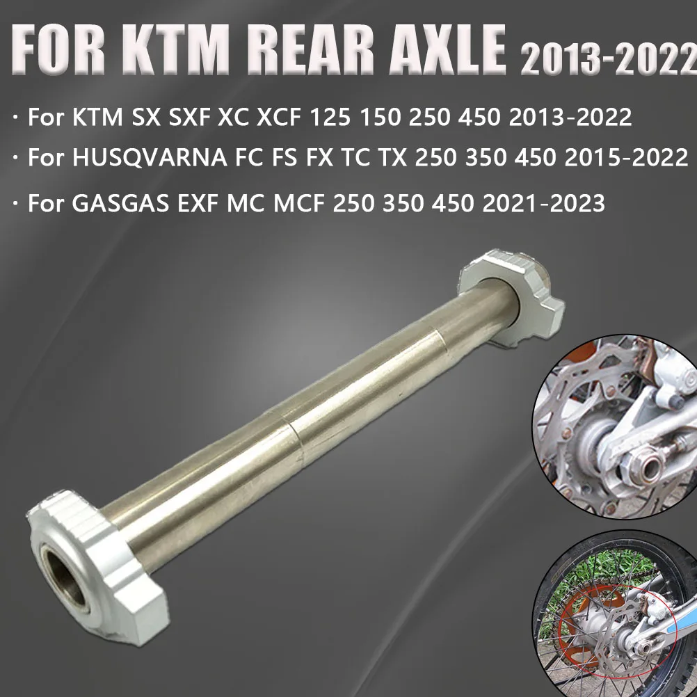 2013-2022 Motorcycle Rear Axle Wheel Hub Shaft With Axle Block Nut For KTM HUSQVARNA GASGAS SX SXF XC XCF FC FX FS TC TX EXF MC
2013-2022 Motorcycle Rear Axle Wheel Hub Shaft With Axle Block Nut For KTM HUSQVARNA GASGAS SX SXF XC XCF FC FX FS TC TX EXF MC