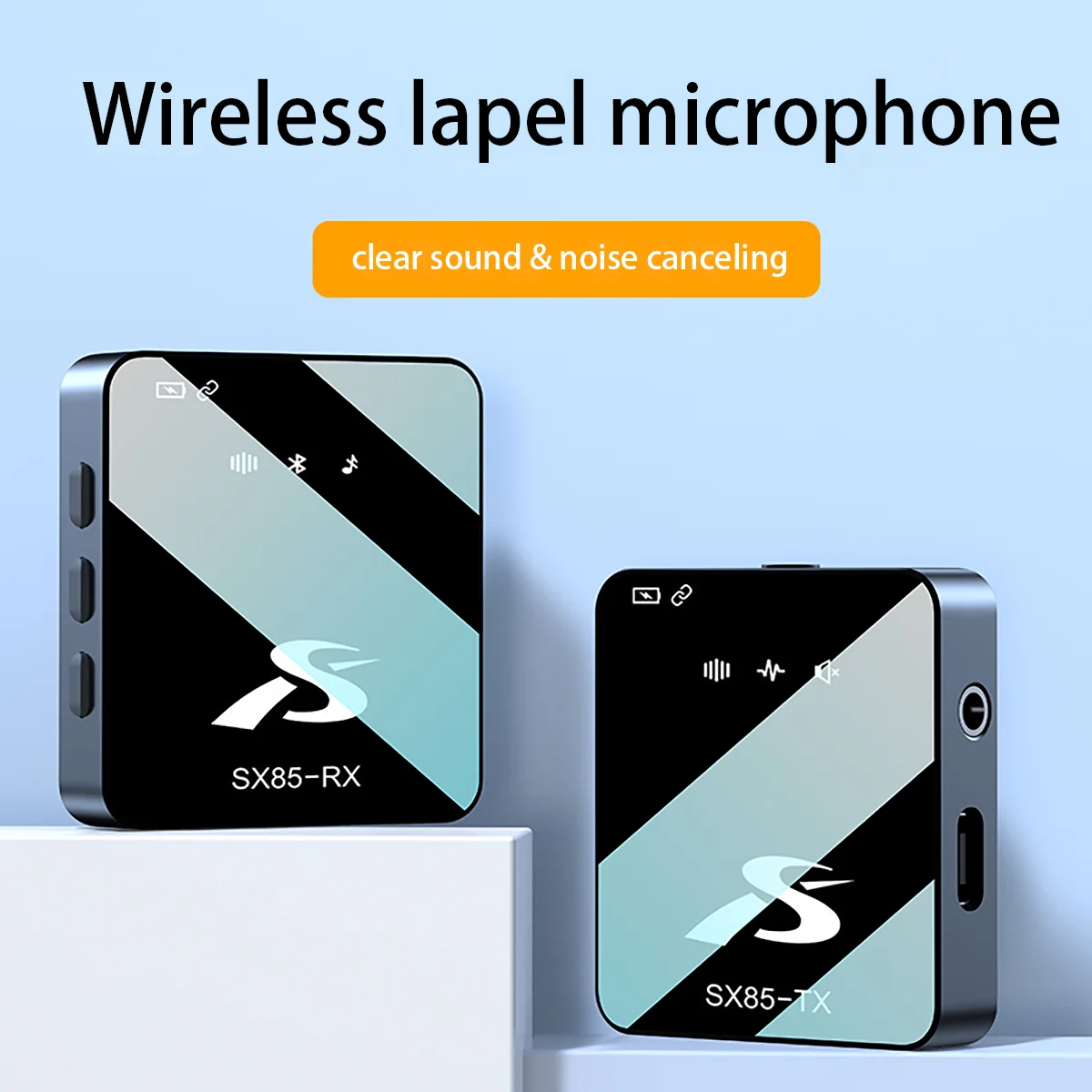 SX85 2 IN 1 Lavalier Microphone with Charging Case Portable Laple Mic with Noise Canceling Multipurpose Collar Microphone
SX85 2 IN 1 Lavalier Microphone with Charging Case Portable Laple Mic with Noise Canceling Multipurpose Collar Microphone