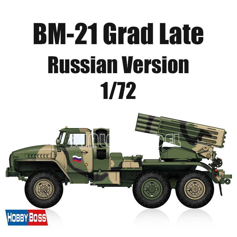 Комплект модели пластикового танка Trumpeter 82932, российский BM-21 «Hail», самоходная ракетная установка 1/72
Комплект модели пластикового танка Trumpeter 82932, российский BM-21 «Hail», самоходная ракетная установка 1/72