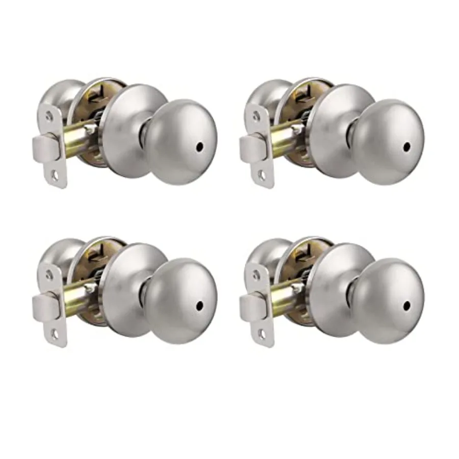 Privacy Door Knobs with Lock, Modern Round Interior/Exterior Keyless Door Knobs for Bedroom and Bathroom, Classic Door Handles
Privacy Door Knobs with Lock, Modern Round Interior/Exterior Keyless Door Knobs for Bedroom and Bathroom, Classic Door Handles