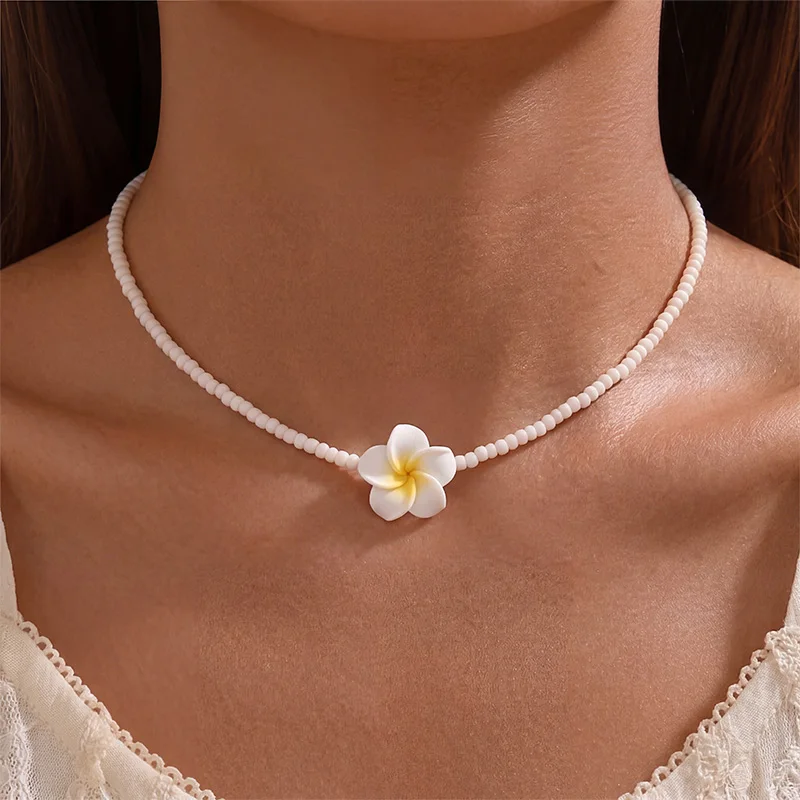 Hawaiian Flower Flower Necklace for Hawaiian Summer Birthday Party Decoration Bohemian Polymer Choker Women Girls Gifts Jewelry
Hawaiian Flower Flower Necklace for Hawaiian Summer Birthday Party Decoration Bohemian Polymer Choker Women Girls Gifts Jewelry