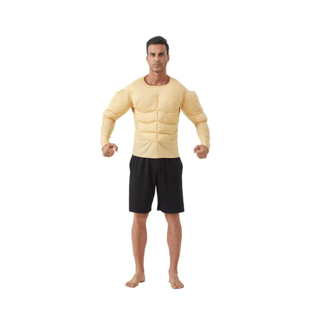 Adult Muscle T-Shirt Halloween Role Play Crossbody Fake Abs T-Shirt Chest Muscle Polyester Long Sleeve T-Shirt for Women
Adult Muscle T-Shirt Halloween Role Play Crossbody Fake Abs T-Shirt Chest Muscle Polyester Long Sleeve T-Shirt for Women