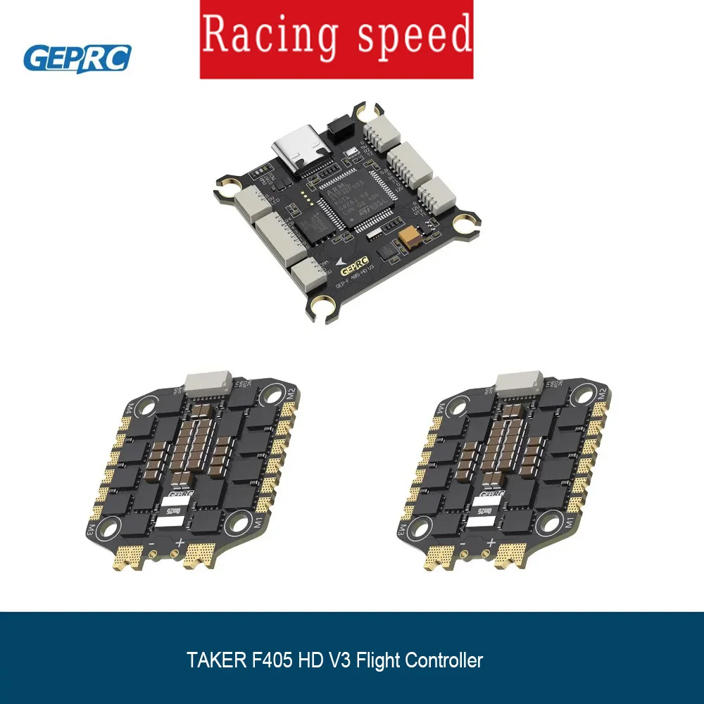 GEPRC TAKER F405 HD V3 Flight Controller 65A 60A 4IN1 ESC 42688-P Gyro Data Analyze Record Flight Barometer Racing FPV Drone
GEPRC TAKER F405 HD V3 Flight Controller 65A 60A 4IN1 ESC 42688-P Gyro Data Analyze Record Flight Barometer Racing FPV Drone