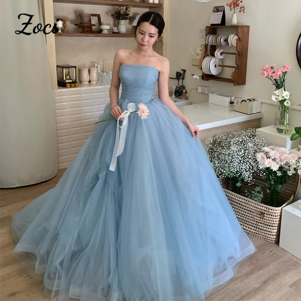 Zoci Korea A Line Evening Dresses Photo Shoot Ruffles Tiered Fairy Tulle Wedding Party Gowns Customised Corset Prom Dress
Zoci Korea A Line Evening Dresses Photo Shoot Ruffles Tiered Fairy Tulle Wedding Party Gowns Customised Corset Prom Dress