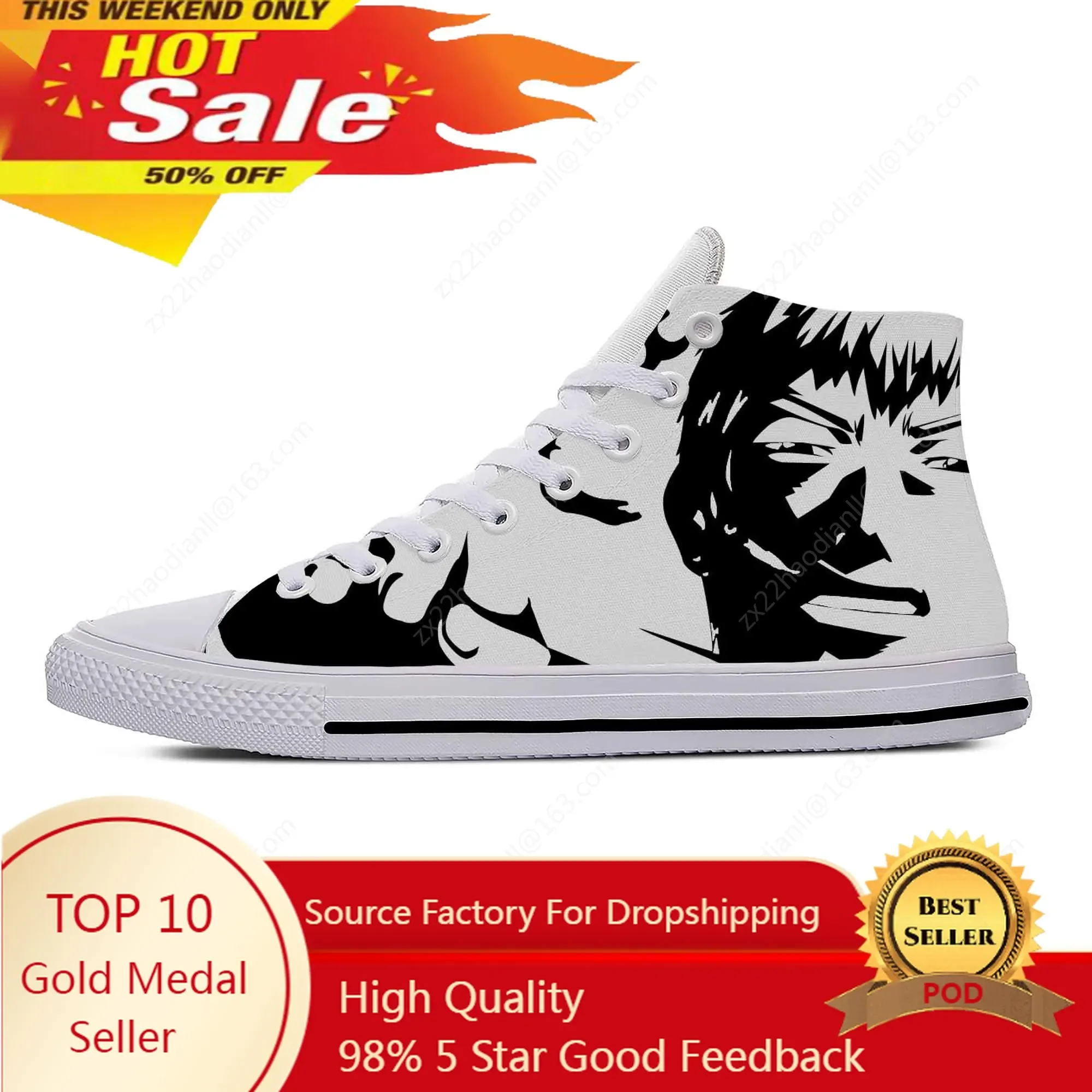 Hot Anime Manga Cartoon Great Teacher Onizuka GTO Casual Cloth Shoes High Top Lightweight Breathable 3D Print Men women Sneakers
Hot Anime Manga Cartoon Great Teacher Onizuka GTO Casual Cloth Shoes High Top Lightweight Breathable 3D Print Men women Sneakers