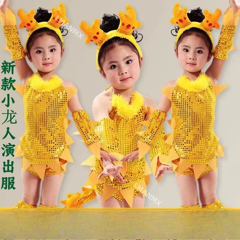 Children's animal performance costume, cartoon dance costume, Xiaolongren kindergarten cute collective stage performance costume
Children's animal performance costume, cartoon dance costume, Xiaolongren kindergarten cute collective stage performance costume