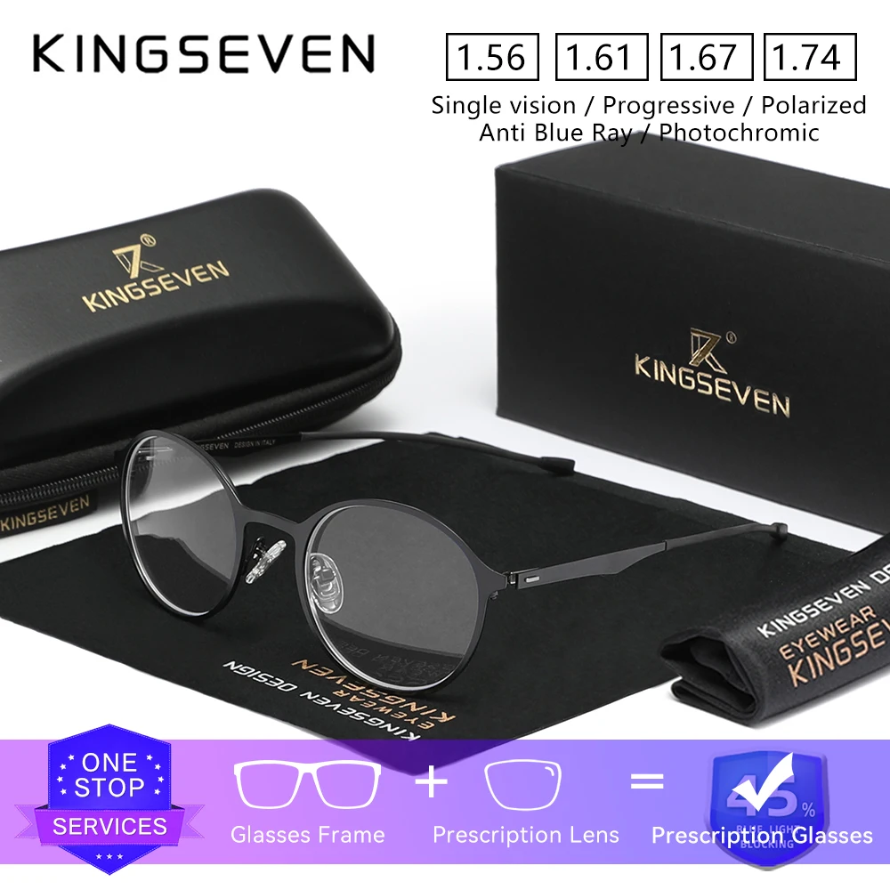 KINGSEVEN Classical Anti Blue Light Glasses Myopia Hyperopia Optical Lens Students Men Women Prescription Reteo Reading Glasses
KINGSEVEN Classical Anti Blue Light Glasses Myopia Hyperopia Optical Lens Students Men Women Prescription Reteo Reading Glasses