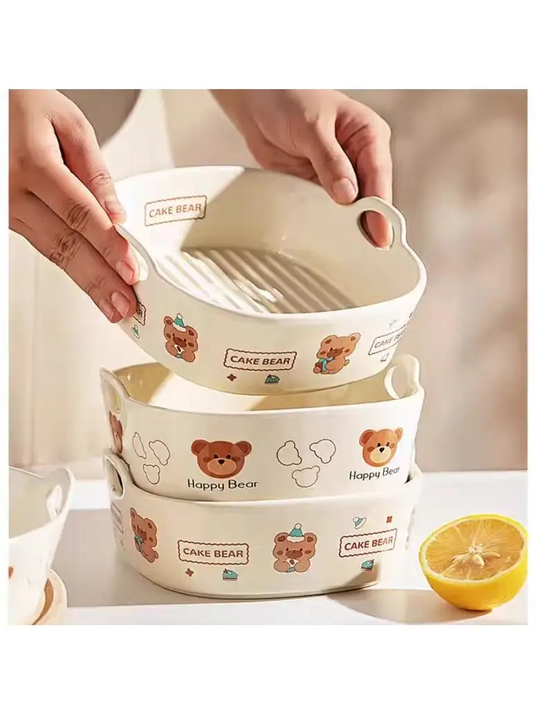 Double Ear Ceramic Baking Dish Air Fryer Oven Safe Rice Casserole Baking Bowl Steamed Egg Salad Bowl Family Personal Cleaning...
Double Ear Ceramic Baking Dish Air Fryer Oven Safe Rice Casserole Baking Bowl Steamed Egg Salad Bowl Family Personal Cleaning...