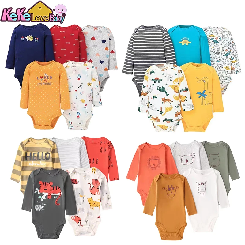 5pcs/lot Fashion Baby Bodysuits Clothes 100%Cotton Long Sleeve Newborn Boys Girls Clothing Jumpsuit Infant Cartoon Outfit 6-24M
5pcs/lot Fashion Baby Bodysuits Clothes 100%Cotton Long Sleeve Newborn Boys Girls Clothing Jumpsuit Infant Cartoon Outfit 6-24M